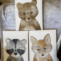 Set Of 3 Woodland Prints 