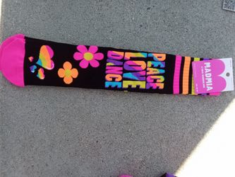 NWT MADMIA Knee-High Novelty Socks Bundle - Ages 6-99 (4 Pairs)