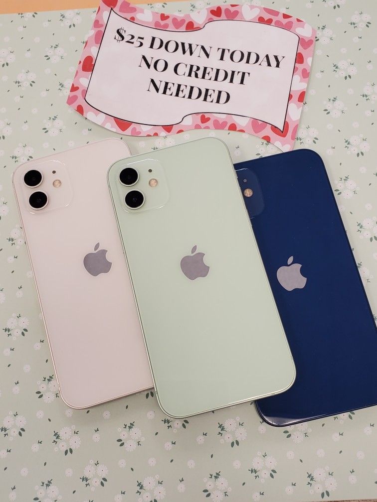 Apple IPhone 12 Unlocked For All Carriers $1 Down Today, No Credit