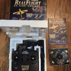 Great Planes Real Flight R/C Flight Simulator G3 Generation 3 Software With Futaba Interlink Plus Controller And Box