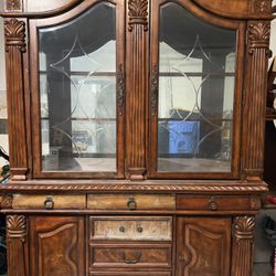 buffet china armoir fancy book case display cabinet