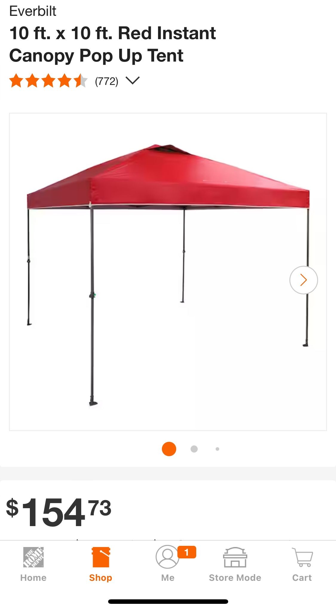 Everbilt 10X10 Canopy