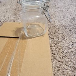 10 Pk 4 Oz Glass Jars With Locking Lids