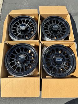 Brand New KMC Impact FFT “733” 18” Off-Road Wheels 8Lug 8x165 GMC Sierra Chevy Silverado HD Trucks