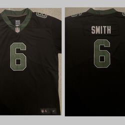 Brand New Devonta Smith Black Eagles Jersey With Kelly Green Letters Size Large 