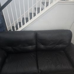 Black Leather Couch