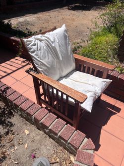 Wooden recliner chair
