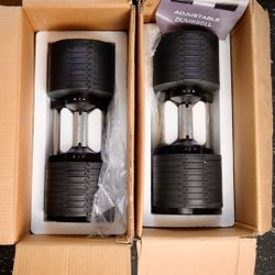 Brand New G7force 80 Pounds Adjustable Dumbbells With Rack 