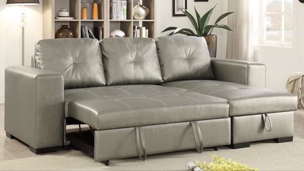 Convertible Sectional W/Pull Out bed: Local Free Delivery