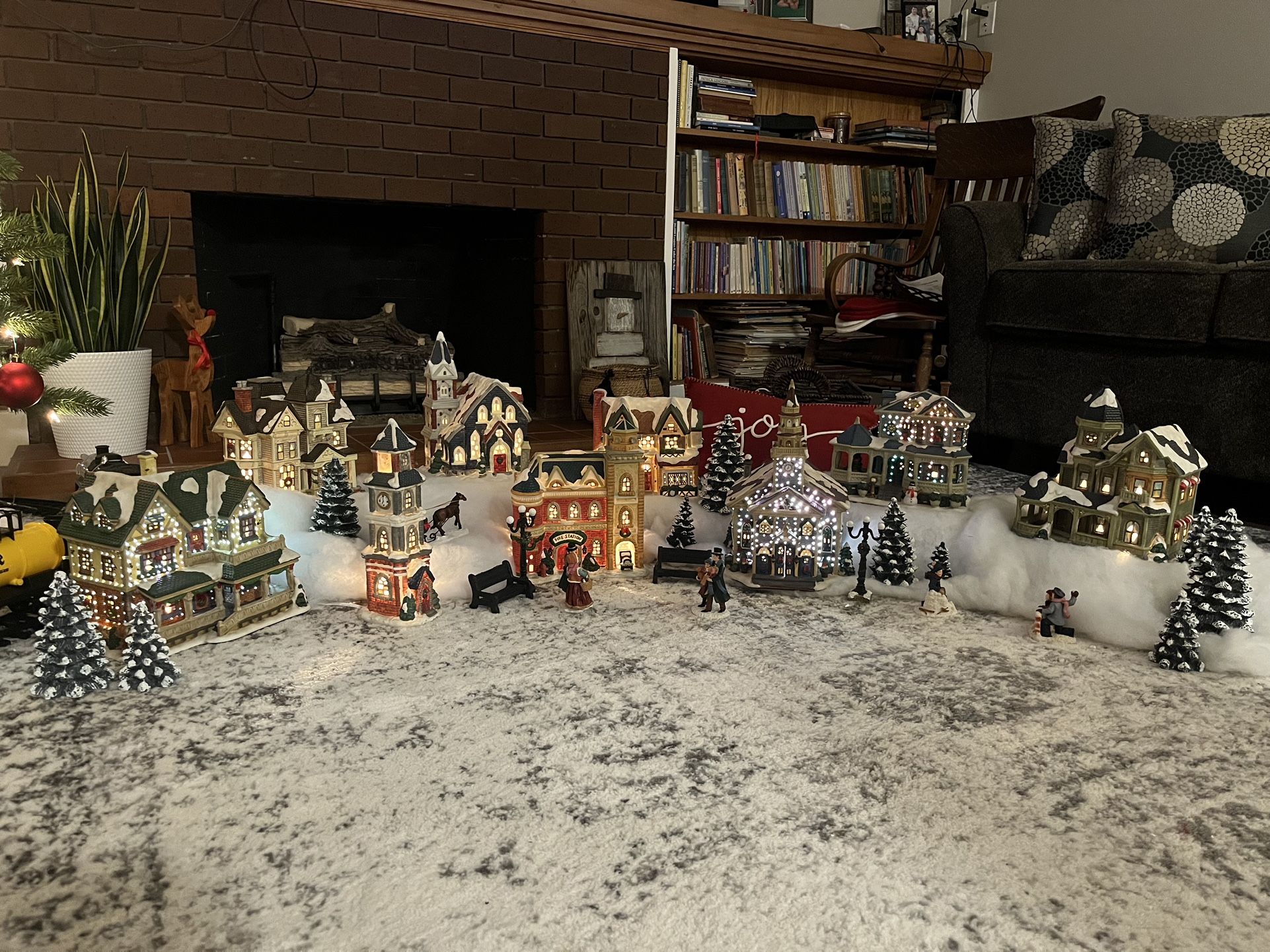 Vintage Mervyn's ceramic Christmas Village