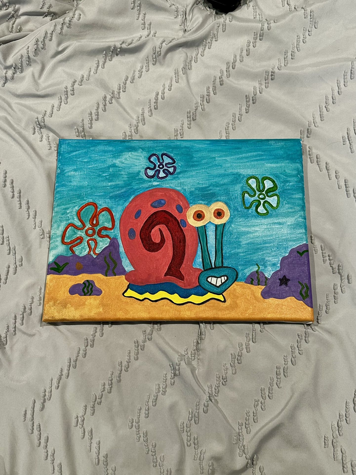 Gary From Spongebob 9”x12” Canvas