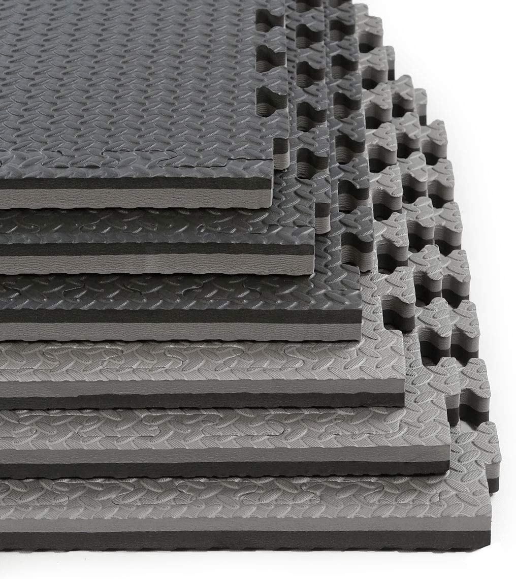 Workout Mats โ 12-Pack Puzzle Foam Tiles โ Covers 48 Sq Ft โ New