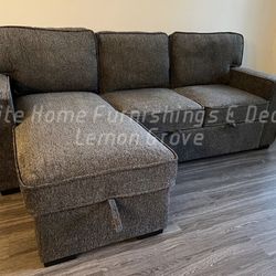 Dark Gray Sleeper Sectional 