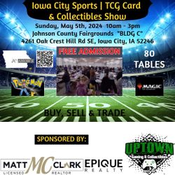 Iowa City Card & Collectibles Show + Cards For Sale