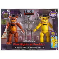 Five Nights at Freddy’s Endo-01 Withered Freddy and Golden Freddy In Hand!