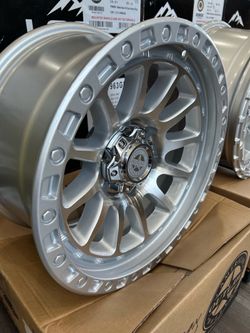 AMERICAN OUTLAW 17x8 6x139 OFFSET 0mm SILVER MACHINED $225 each