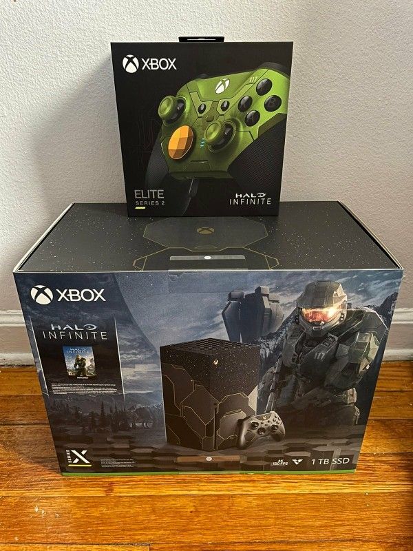 Microsoft Xbox Series X Halo Infinite Console & Elite Controller Bundle