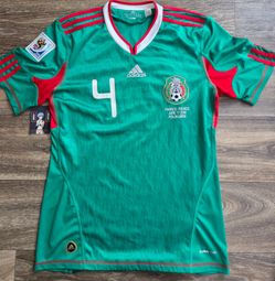 Adidas Mexico Seleccion World Cup 2010 Rafa Marquez Futbol Soccer Jersey Mens Small