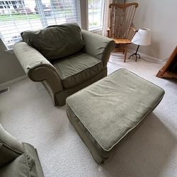 Great Condition  Chair And Ottoman