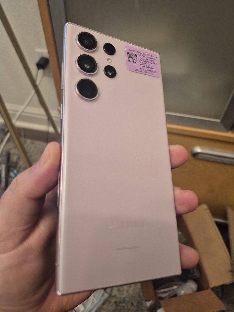 Pink Sim Unlocked Samsung galaxy S23 Ultra 5g 512gb