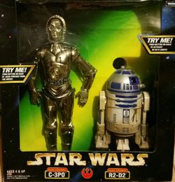 Kenner Star Wars 12 inch C-3PO & R2-D2 electronic figure set