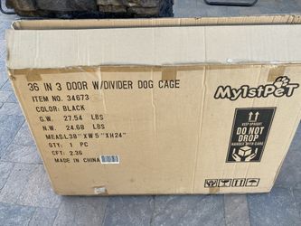 My first pet dog kennel