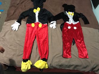 2 trejecitos de Mickey Mouse para halloween 👻 4 y 3 años