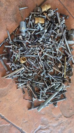 7 lbs of screws nuts bolts etc