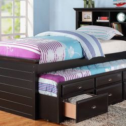 Twin Over Twin Frame And Mattresses 