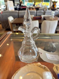 ACCESSORY Small/ vintage / glass bottle with lid - SKU: F7GC1B