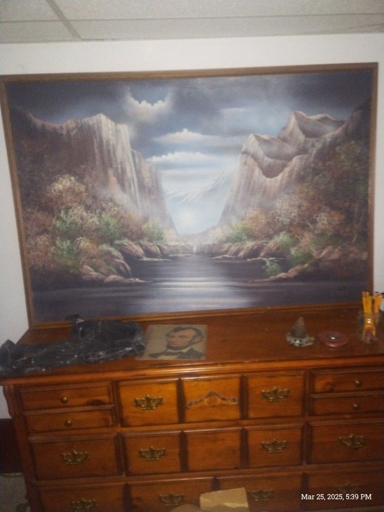 Large Oil Painting By Esther