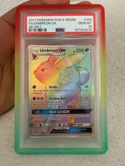 Umbreon GX Secret Rare PSA 10