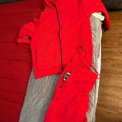 Brand new XL red sweatsuit