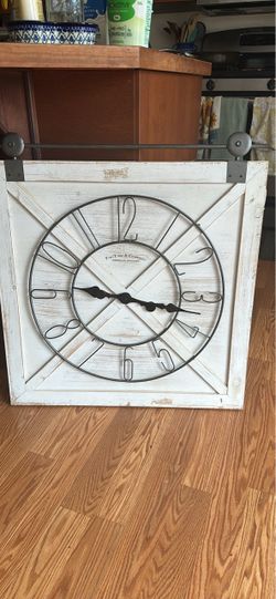 FirsTime & Co. Barn Door Wall Clock