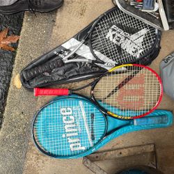 3 Tennis Rackets