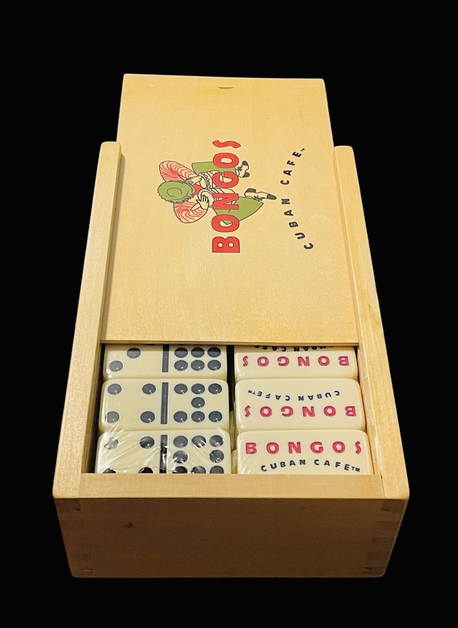 Dominoes set Double 9 New RARE Bongos Cuban CafeDomino Doble Nueve