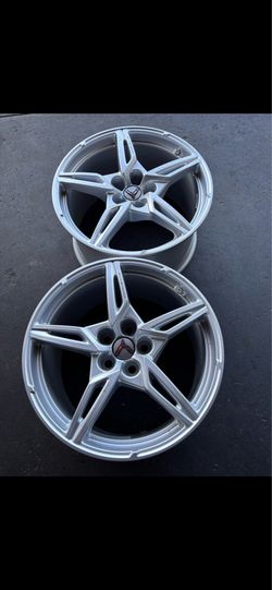 (2) rear corvette rims (2) pair