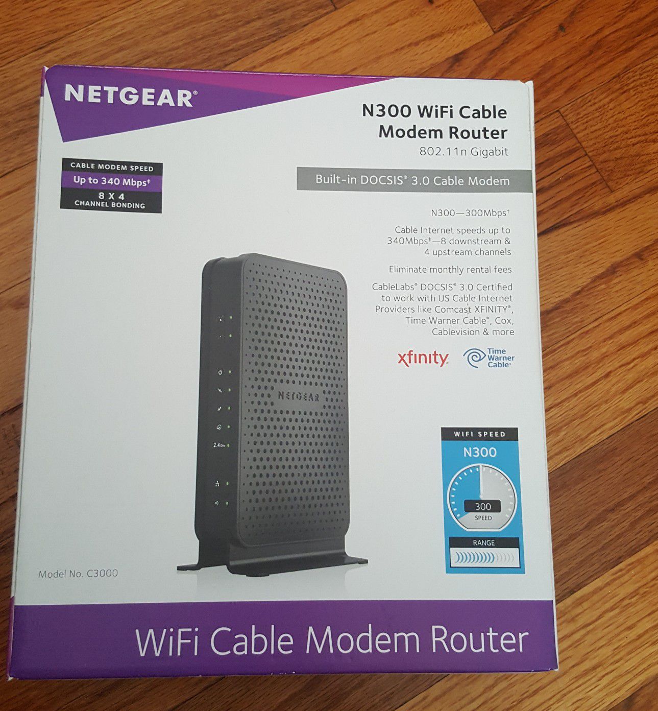 Netgear N300 WiFi modem router