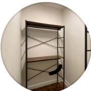 Clothes Hanging Two-Tier Shelf