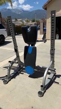Nautilus Bench and Squat Rack