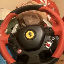 Xbox Ferrari wheel and pedal