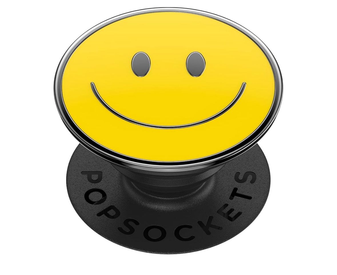 PopSockets PopGrip Premium Phone Grip & Stand Enamel Be Happy Swap Top