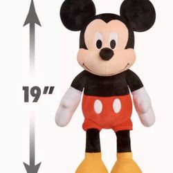 Mickey Mouse Disney Classic 19" Plush Detailed Soft Stuffed Animal Doll Toy New