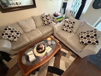 Couch and love seat