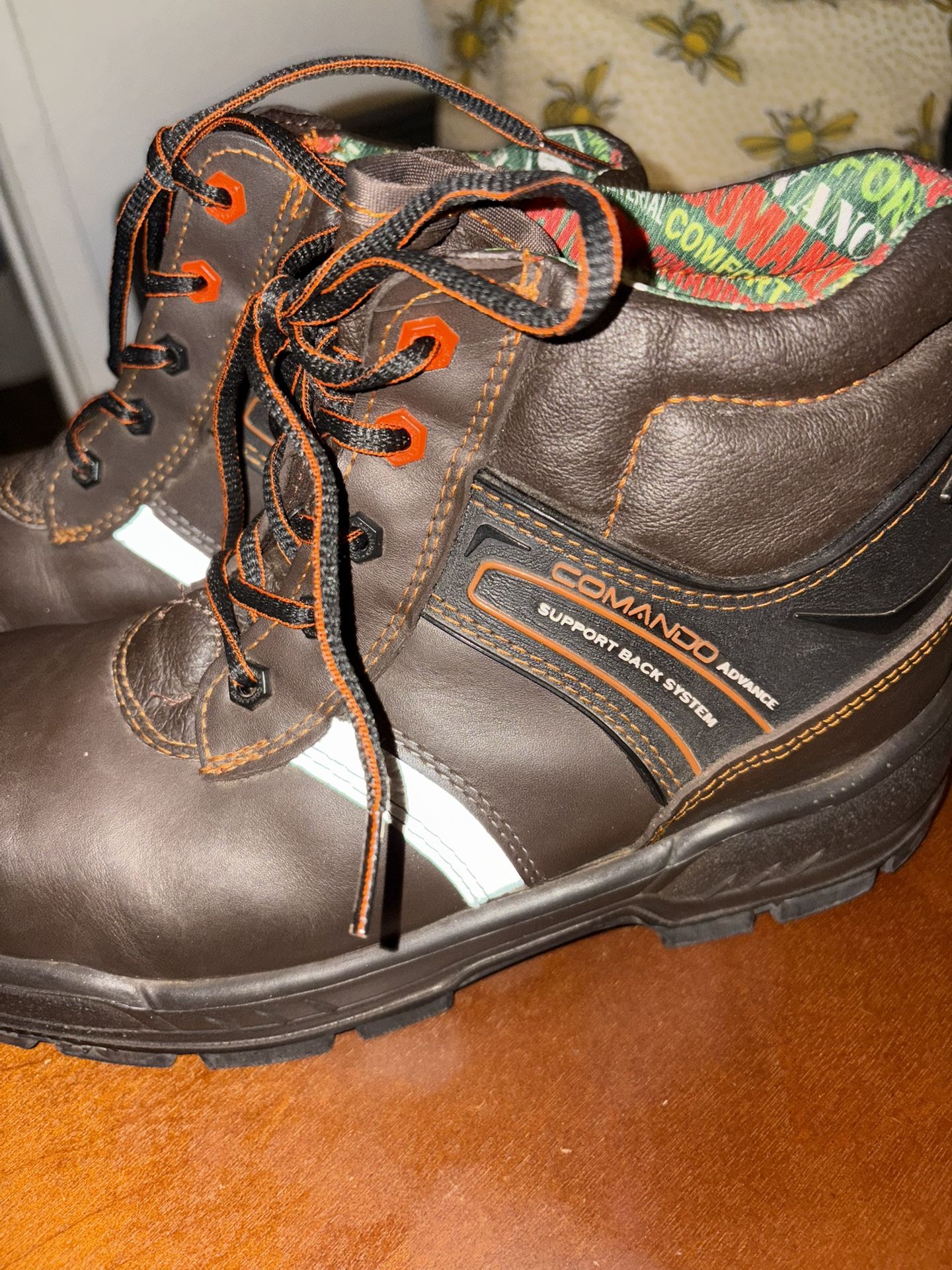 Commando Steel Toe Working Boots Size 9 
