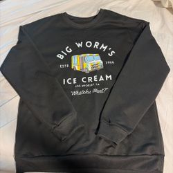 Big Worm's Ice Cream Graphic Crewneck Sweatshirt