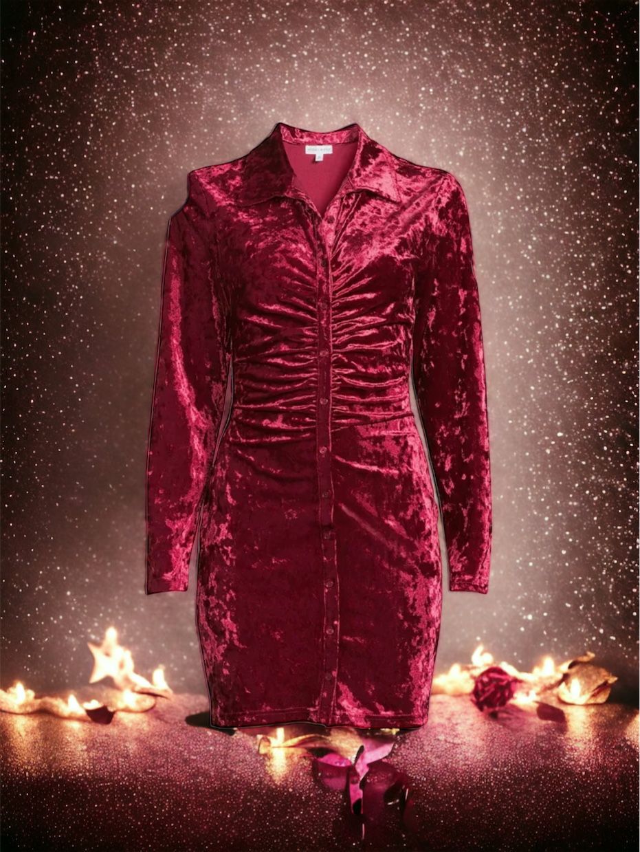 Kendall &Kylie Velour Dress