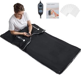 Infrared Sauna Blanket(Upgraded) 71''x32'' Portable Sauna Blanket Persona Infrared Blanket for Home Relaxation,Sauna Blanket with High Temperature Pro