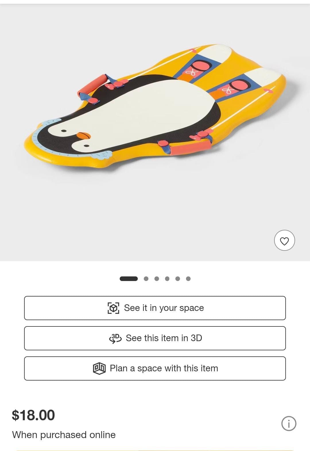 Foam Sled Penguin