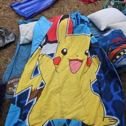Pikachu And Planes Twin Size Comforters 